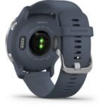Montre Connectée Garmin Venu 2 Silver- Bracelet Bleu Gris – Image 7