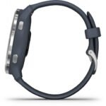 Montre Connectée Garmin Venu 2 Silver- Bracelet Bleu Gris – Image 8