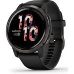 Montre Connectée Garmin Venu 2 Gray-Bracelet Noir