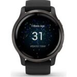 Montre Connectée Garmin Venu 2 Gray-Bracelet Noir – Image 2